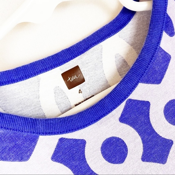 Tea Collection Blue Geometric Print Dress - Picture 2 of 5